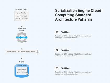 Serialization engine cloud computing standard architecture patterns ppt powerpoint slide