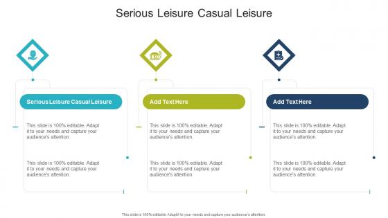 Serious Leisure Casual Leisure In Powerpoint And Google Slides Cpb
