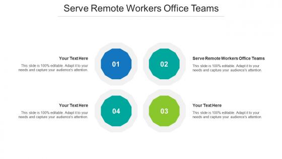 Serve Remote Workers Office Teams Ppt Powerpoint Presentation Layouts Format Cpb