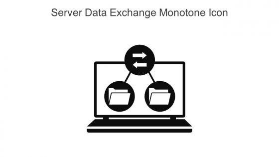 Server Data Exchange Monotone Icon In Powerpoint Pptx Png And Editable Eps Format