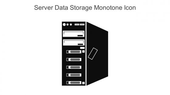 Server Data Storage Monotone Icon In Powerpoint Pptx Png And Editable Eps Format