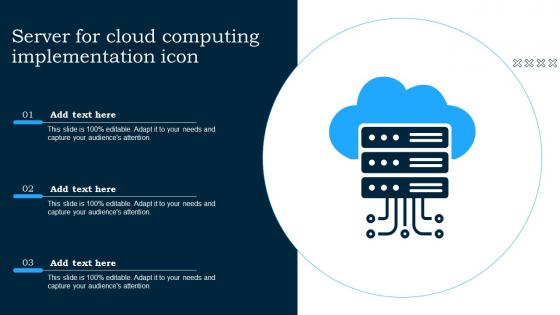 Server For Cloud Computing Implementation Icon