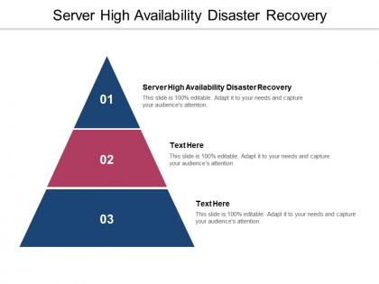 Server high availability disaster recovery ppt powerpoint presentation summary samples cpb