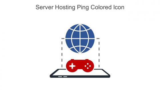 Server Hosting Ping Colored Icon In Powerpoint Pptx Png And Editable Eps Format