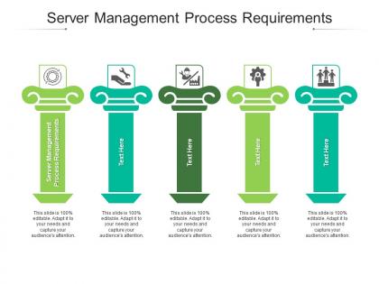 Server management process requirements ppt powerpoint presentation slides deck cpb