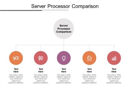 Server processor comparison ppt powerpoint presentation gallery portrait cpb
