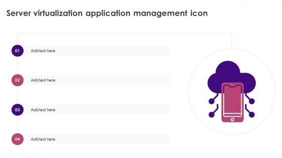 Server Virtualization Application Management Icon