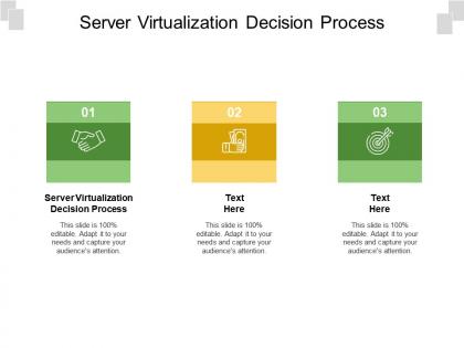Server virtualization decision process ppt powerpoint presentation show portrait cpb