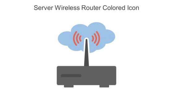 Server Wireless Router Colored Icon In Powerpoint Pptx Png And Editable Eps Format