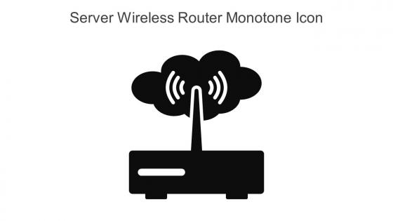 Server Wireless Router Monotone Icon In Powerpoint Pptx Png And Editable Eps Format
