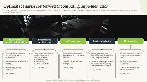 Serverless Computing Optimal Scenarios For Serverless Computing Implementation