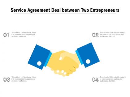 Service agreement deal between two entrepreneurs