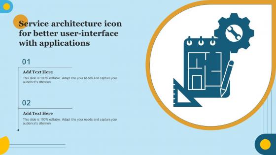 Service Architecture Icon For Better User Interface With Applications