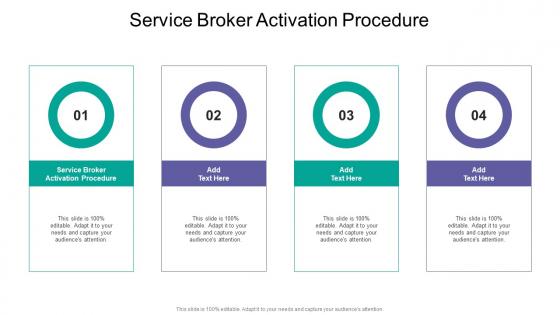 Service Broker Activation Procedure In Powerpoint And Google Slides Cpb