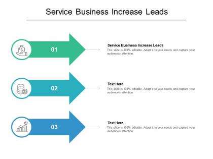 Service business increase leads ppt powerpoint presentation professional structure cpb