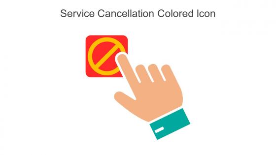 Service Cancellation Colored Icon In Powerpoint Pptx Png And Editable Eps Format