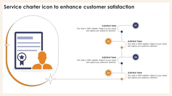 Service Charter Icon To Enhance Customer Satisfaction