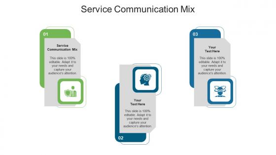 Service communication mix ppt powerpoint presentation professional vector cpb