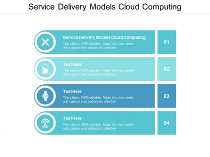 Service delivery models cloud computing ppt powerpoint presentation ideas picture cpb