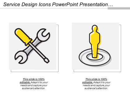 Service design icons powerpoint presentation templates