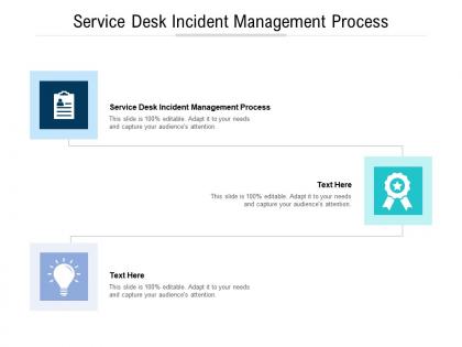 Service desk incident management process ppt powerpoint outline cpb