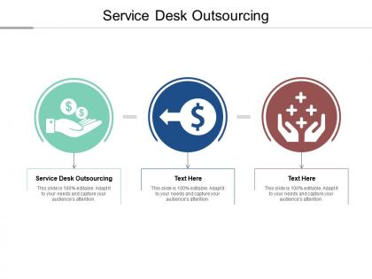 Service desk outsourcing ppt powerpoint presentation visual aids background cpb