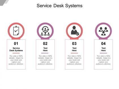 Service desk systems ppt powerpoint presentation styles clipart cpb