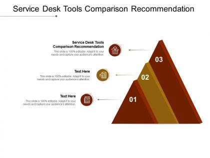 Service desk tools comparison recommendation ppt powerpoint presentation icon grid cpb
