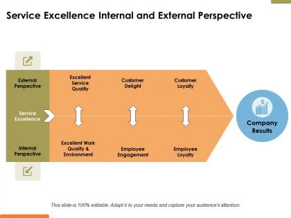 Service excellence internal and external perspective ppt powerpoint presentation file ideas