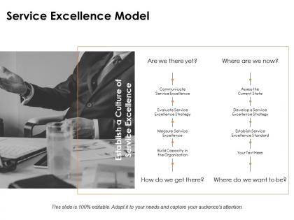 Service excellence model ppt powerpoint presentation file inspiration