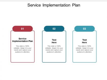 Service implementation plan ppt powerpoint presentation outline guide cpb