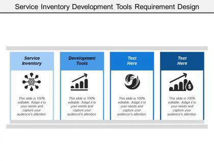 Service inventory development tools requirement design modeling development
