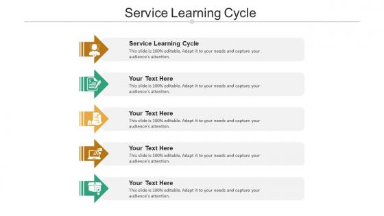 Service learning cycle ppt powerpoint presentation professional background images cpb