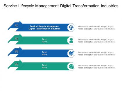 Service lifecycle management digital transformation industries ppt powerpoint presentation cpb