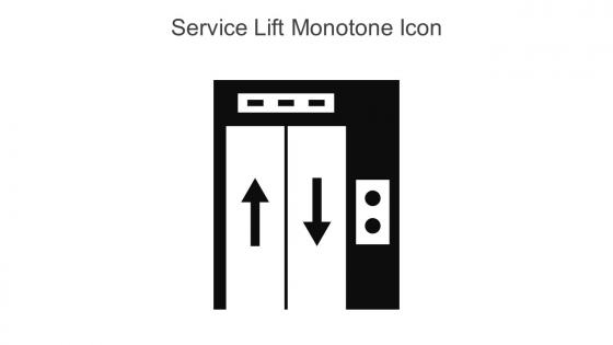 Service Lift Monotone Icon In Powerpoint Pptx Png And Editable Eps Format