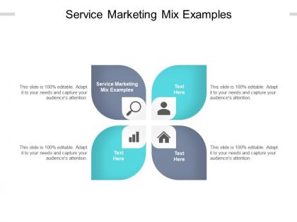 Service marketing mix examples ppt powerpoint presentation gallery format ideas cpb