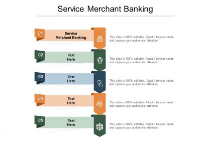 Service merchant banking ppt professional infographic template cpb