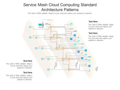 Service mesh cloud computing standard architecture patterns ppt presentation diagram