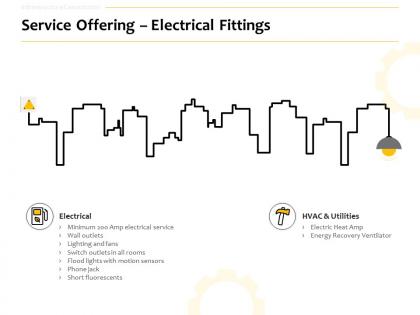 Service offering electrical fittings ppt powerpoint presentation layouts graphics