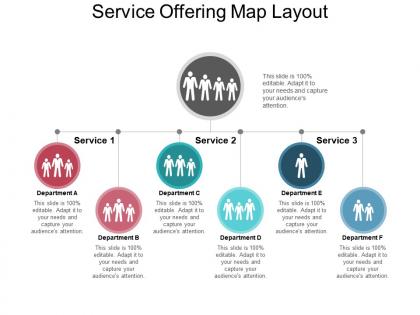 Service offering map layout ppt example professional