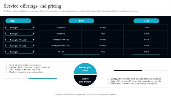 Service Offerings And Pricing OTT Service Technology Company Profile CP SS V