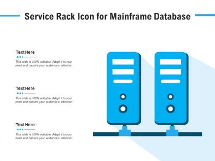 Service rack icon for mainframe database