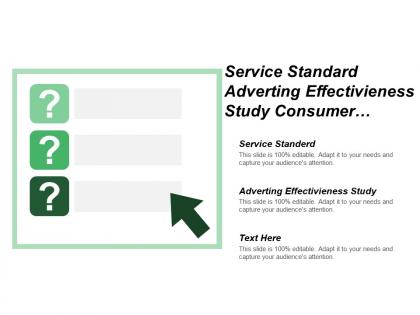 Service standard adverting effectiveness study consumer perception surrey