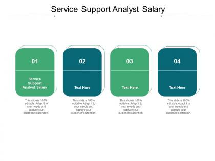 Service support analyst salary ppt powerpoint presentation gallery slides cpb