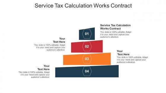 Service tax calculation works contract ppt powerpoint presentation slides graphics cpb