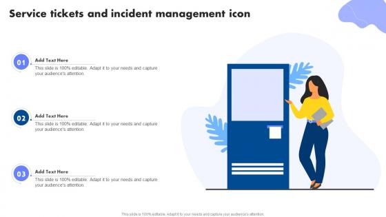 Service Tickets And Incident Management Icon