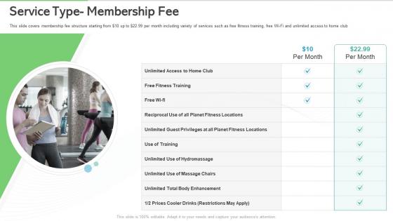 Service type membership fee overview of gym health and fitness clubs industry