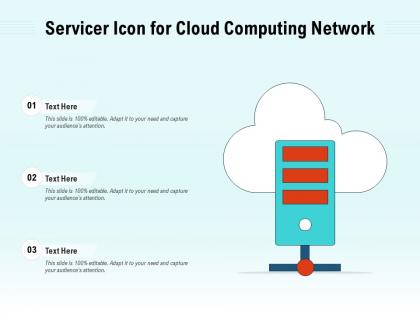Servicer icon for cloud computing network