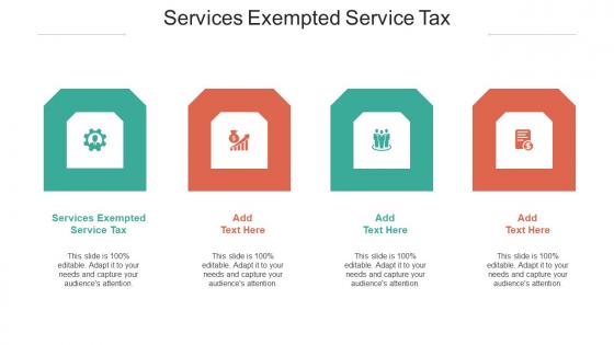 Services Exempted Service Tax Ppt Powerpoint Presentation Introduction Cpb