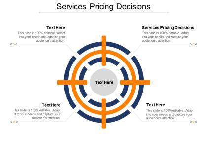 Services pricing decisions ppt powerpoint presentation visual aids portfolio cpb